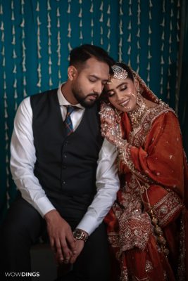 wedding couple in Walima event photography