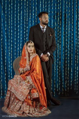 couple pose idea from walima photography in delhi