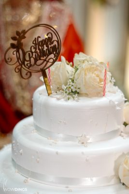 wedding cake at muslim wedding reception photography