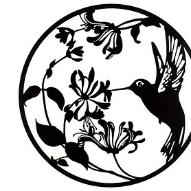 Framed Circle Humming bird - Image 1