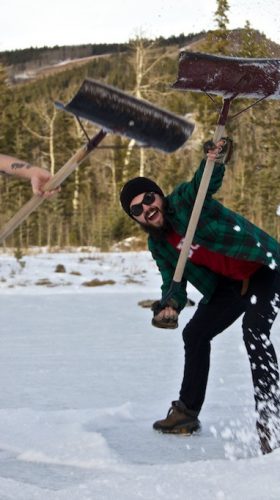 Cutting down the Christmas Tree Party
