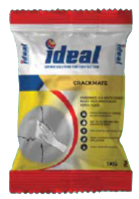 Ideal Crackmate crack filler packaging for repairing wall and plaster cracks