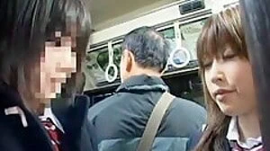 Hottest Japanese model Mizuki Akiyama, Anna Mutsumi, Hina Umehara in Horny Bus JAV movie