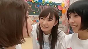 japanese schoolgirl lesbian orgy