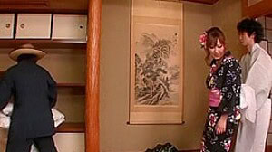 Eri Hoshikawa Fucks Her Lover And The Gardener