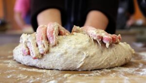 shaping dough
