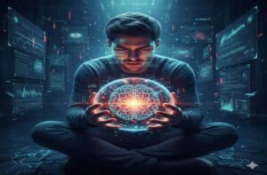 AI and Anxiety Concept