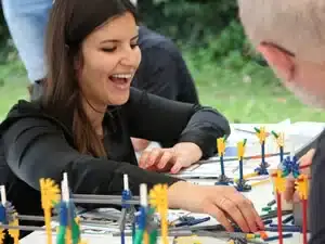 Team building construction Golden Bridge