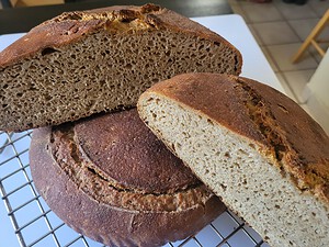 flat sourdough bread