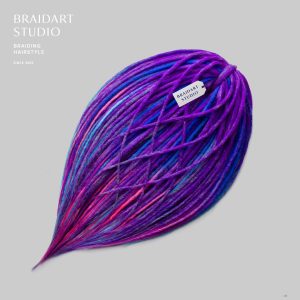 Софт-дреды фиолетовые с розовым и синим.