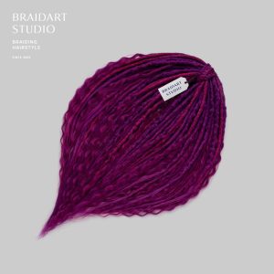 Бохо-комплект с кудрями фиолетово-розовый.