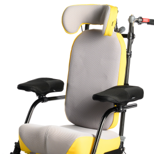 Standard back support panel providing basic upright postural support in specialist seating system