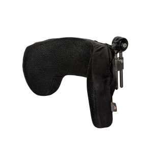 Winged contoured headrest for wheelchair providing postural support for children and adults