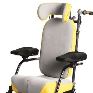 Standard back support panel providing basic upright postural support in specialist seating system