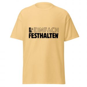 Unisex T-Shirt Festhalten schwarz