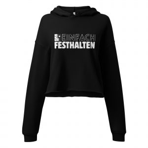 Damen Crop-Hoodie Festhalten