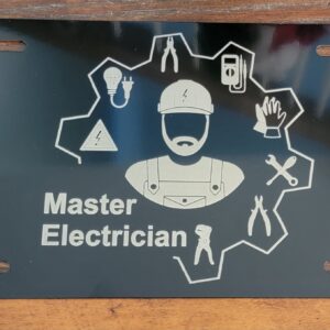 master electrician license plates