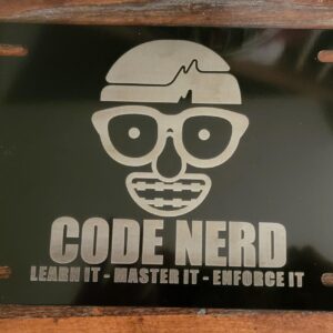 Code Nerd Electrician Custom Plate