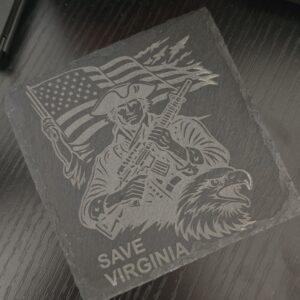 Save Virginia Slate Coaster