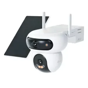 Kit de Cámara de Seguridad EZVIZ HB90 Dual 2K+ con Panel Solar - Conexión Type-C, Visión Nocturna a Color y Detección de IA