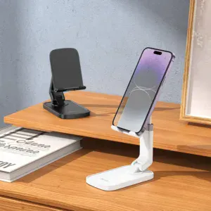 Soporte de teléfono HOCO HD8 plegable Retráctil Altura ajustable Soporte de escritorio Blanco