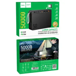 Power Bank J166 HOCO 50000mAh 22.5W + PD20W - Batería Portátil con Carga Rápida