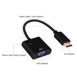 Adaptador Convertidor de DisplayPort a HDMI Hembra de Alta Definición - Conector Chapado en Oro para Laptop, PC y Monitor