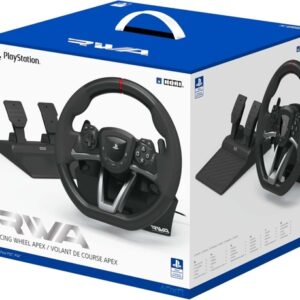 Volante de Carreras Hori RWA para PS4, PS5 y PC - Timón Gaming con Pedales para Simulación de Conducción