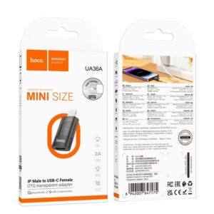 Adaptador OTG Lightning ip a tipo C Hoco UA36A