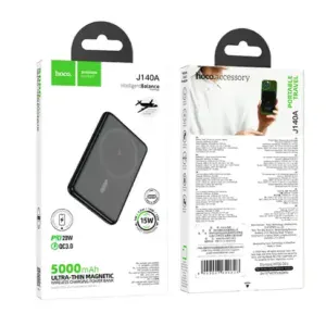 BATTERYPACK MAGSAFE HOCO J140A 5000MAH INALAMBRICO Negro
