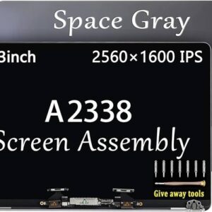 Pantalla MacBook Pro 13” A2338 M1 M2 2020-2022 Top Cover Space Gray - Incluye Instalación