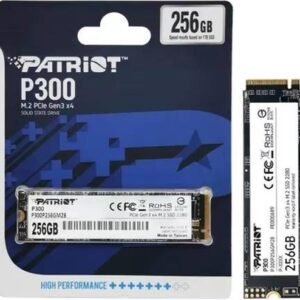 Disco Sólido Patriot P300 256GB M.2 NVMe PCIe Gen3 x4, SSD de Alta Velocidad para Laptop y PC