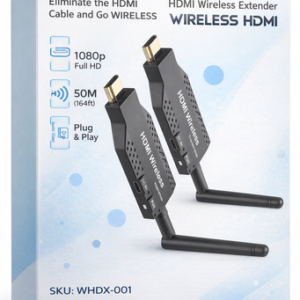 HDMI Inalámbrico 50 Metros - Transmisor y Receptor Wireless HDMI Full HD 1080p para TV, Laptop y Proyector | Panamá