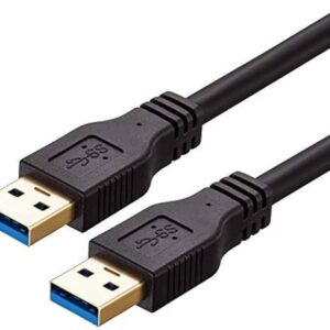 Cable USB a USB Macho a Macho 2.0 para Transferencia de Datos y Alimentación de 1.5 metros - Cable de Conectividad para Computadora y Periféricos