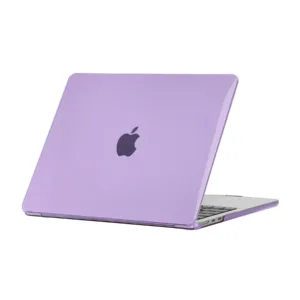 Funda Protectora para MacBook - Case Cover Transparente Antigolpes Compatible con Todos los Modelos Air y Pro - LILA, A1466/A1369