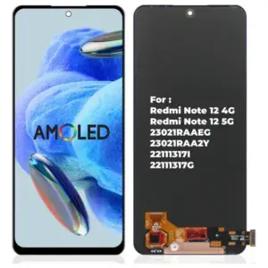 Pantalla Xiaomi Redmi Note 12 4G / 5G y Poco X5 OLED Negra - Incluye Instalación