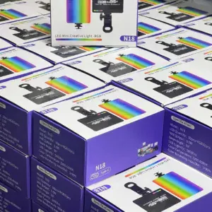 Lampara led selfie N18, rgb, para creador de contenido