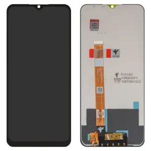 Pantalla LCD Realme C11, C12, C15, Narzo 30A, V3; Oppo A15, A15s, A35, negro, sin marco,