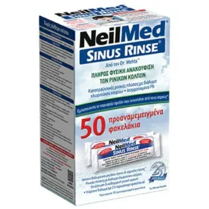 NeilMed Sinus Rinse Ανταλλακτικά Φακελάκια Ρινικών Πλύσεων για Ενήλικες 50sachets