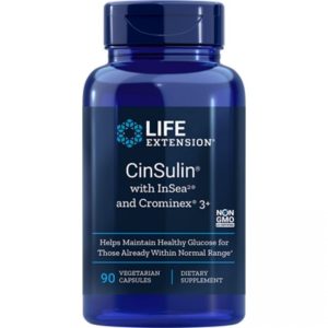 Life Extension Cinsulin With Insea2 & Crominex 3+ X 90 Veg. Caps