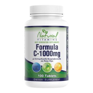 Natural Vitamins C-1000 With Bioflavonoids - 100 Ταμπλέτες