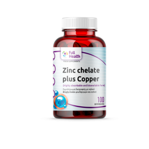 Full Health Zinc Chelate Plus Copper 100 Vcaps