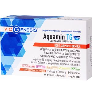 Viogenesis Aquamin Tg (Cal & Mag) With Vit. D3 & Vit. K2) 60 Caps