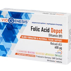 Viogenesis Folic Acid 600 mg Depot 30 Tabs