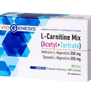 Viogenesis L-Carnitine Mix (Acetyl + Tartrate) 60 Caps