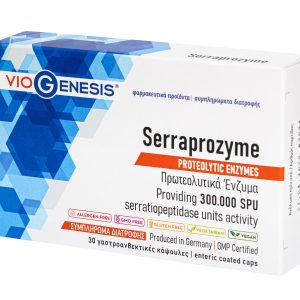 Viogenesis Serraprozyme 30 Enteric Coated Caps