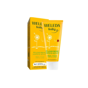 Weleda Baby Ενυδατική & Προστατευτική Κρέμα Καλέντουλας για Βρέφη για Σώμα & Πρόσωπο 75ml