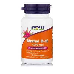 Now Foods Methyl B-12 1,000 mcg (Methylcobalamin) 100 Lozenges