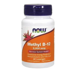 Now Foods Methyl B-12 5,000 mcg (Methylcobalamin) 60 Lozenges