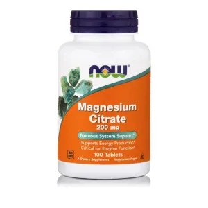 Now Foods Magnesium Citrate 200mg 100 tabs